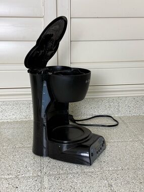 Black 4 Cup Mini Mr. Coffee Maker Without Glass Carafe